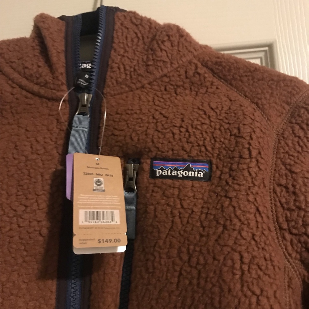 NEVER BEEN WORN BROWN WOOL PATAGONIA JACKET